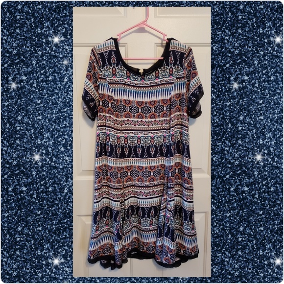 torrid Dresses & Skirts - Torrid Aztec Striped Tribal Print Dress